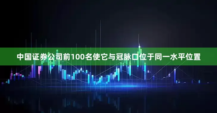 中国证券公司前100名使它与冠脉口位于同一水平位置